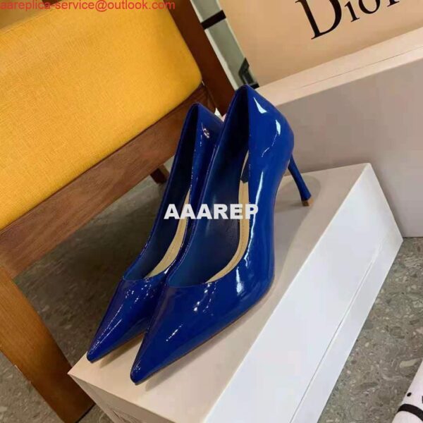 Replica Dior Women's Pump Dior Designer Shoes 81175 Navy Blue 8