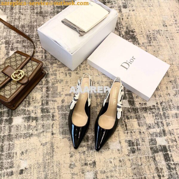 Replica Dior J'adior Pump KCC200 Black Patent 4