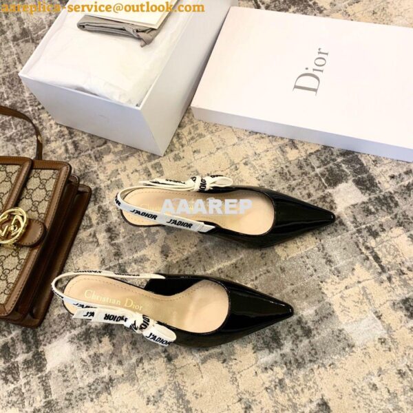 Replica Dior J'adior Pump KCC200 Black Patent 6