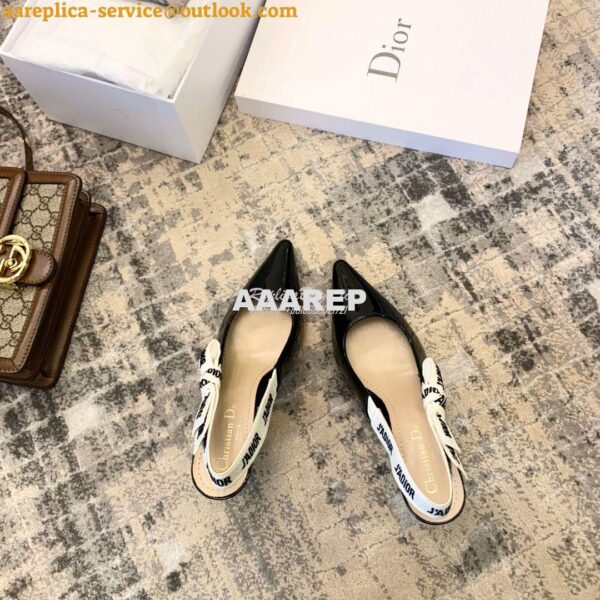 Replica Dior J'adior Pump KCC200 Black Patent 7