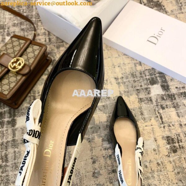 Replica Dior J'adior Pump KCC200 Black Patent 8