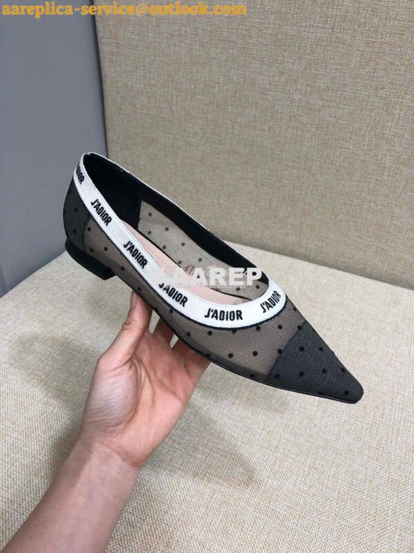 Replica Dior J'adior Pump KDP704 Black and Nude Plumetis 12