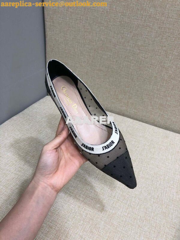 Replica Dior J'adior Pump KDP704 Black and Nude Plumetis 13