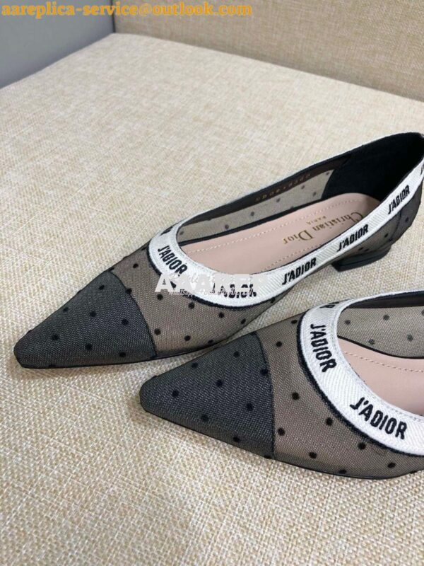 Replica Dior J'adior Pump KDP704 Black and Nude Plumetis 15