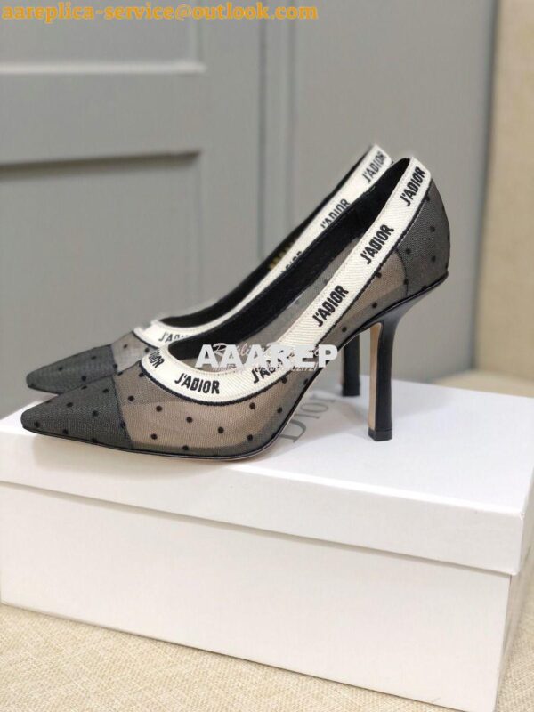 Replica Dior J'adior Pump KDP704 Black and Nude Plumetis 18