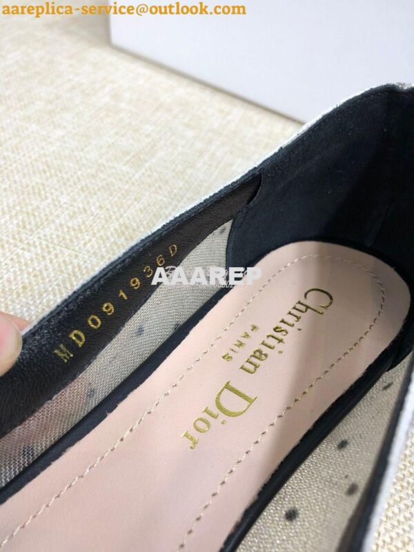 Replica Dior J'adior Pump KDP704 Black and Nude Plumetis 16