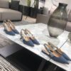 Replica Dior J'adior Slingback Grey Ecru Embroidered with Toile de Jou 2