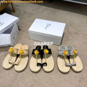 Replica Dior Jardin Thong Sandal KCQ417 Beige