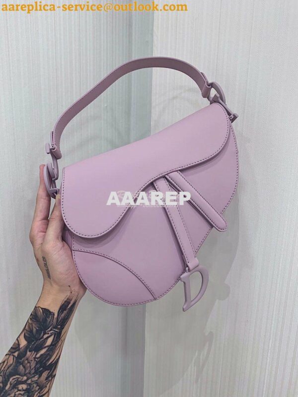 Replica Dior Saddle Ultra-Matte Bag M0446 Lavender 3