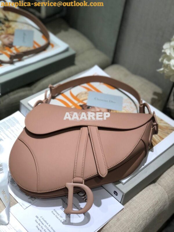 Replica Dior Saddle Ultra-Matte Bag M0446 Nude 3