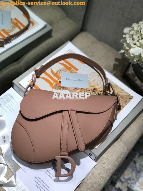 Replica Dior Saddle Ultra-Matte Bag M0446 Nude 4