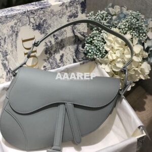 Replica Dior Saddle Ultra-Matte Bag M0446 Stone Grey