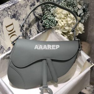 Replica Dior Saddle Ultra-Matte Bag M0446 Stone Grey 2