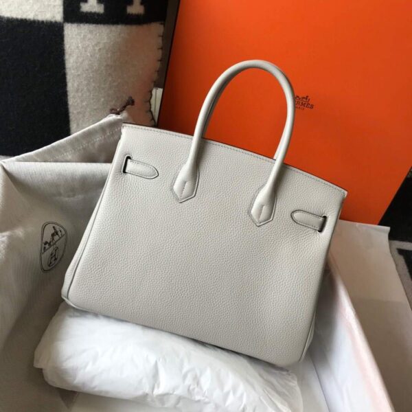 Replica Hermes Birkin Designer Tote Bag Togo Leather 28348 White