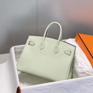 Replica Hermes Birkin Designer Tote Bag Togo Leather 28565 bubble green