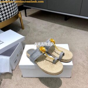 Replica Dior Jardin Thong Sandal KCQ417 Grey