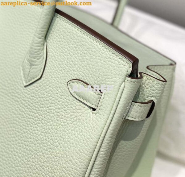 Replica Hermes Birkin Designer Tote Bag Togo Leather 28565 bubble green 6