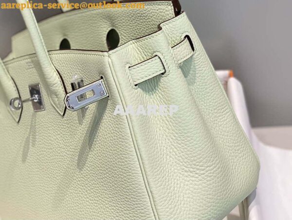 Replica Hermes Birkin Designer Tote Bag Togo Leather 28565 bubble green 7