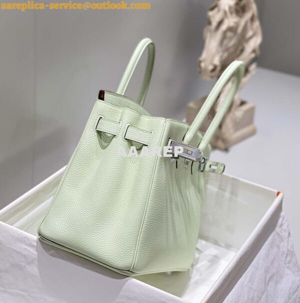 Replica Hermes Birkin Designer Tote Bag Togo Leather 28565 bubble green 11