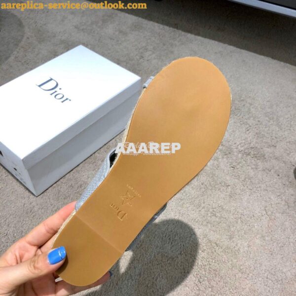 Replica Dior Jardin Thong Sandal KCQ417 Grey 11