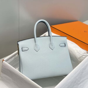 Replica Hermes Birkin Designer Tote Bag Togo Leather 28566 Blue Pale