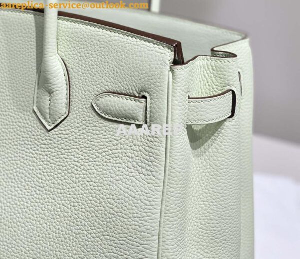 Replica Hermes Birkin Designer Tote Bag Togo Leather 28565 bubble green 16