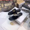 Replica Dior KCQ386 Diro 30 Montaigne Flat Thong Sandals Calfskin Apricot