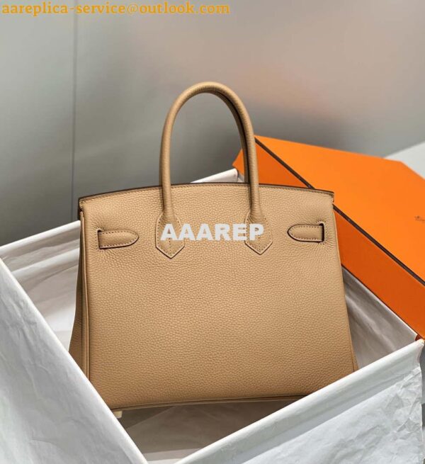 Replica Hermes Birkin Designer Tote Bag Togo Leather 28567 Camel 10