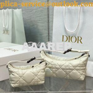 Replica Dior Small Medium DiorTravel Nomad Pouch Latte Macrocannage Ca