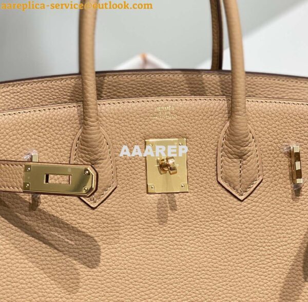 Replica Hermes Birkin Designer Tote Bag Togo Leather 28567 Camel 13