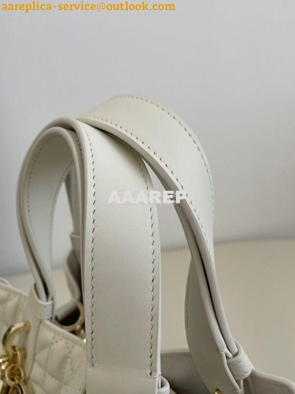 Replica Dior Small Toujours Bag in Macrocannage Calfskin M2822O Latte 7