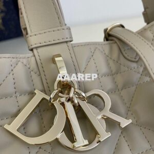 Replica Dior Small Toujours Bag in Macrocannage Calfskin M2822O Powder 2