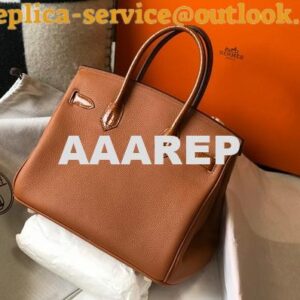 Replica Hermes Birkin Handbags Designer Hermes Tote Bag Togo Leather 28326 2