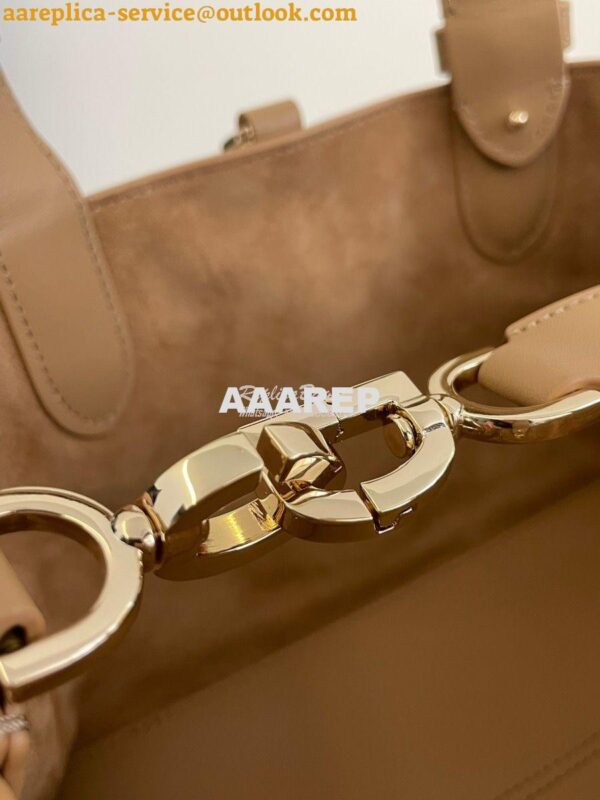 Replica Dior Small Toujours Bag in Macrocannage Calfskin M2822O Tan 6