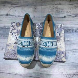 Replica Dior KDB585 Dior Granville Espadrille Shoes Blue