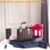 Replica Dior Supple Lady Dior Bag Black Studded In Black Calfskin