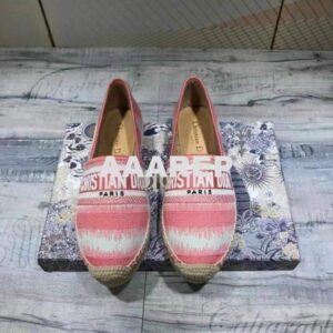 Replica Dior KDB585 Dior Granville Espadrille Shoes Pink 2