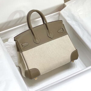 Replica Hermes Birkin Tote Bag Swift leather with canvas 285900