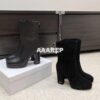 Replica Dior Naughtily-D Ankle Boot Black Mesh and Suede Calfskin KCI4 2