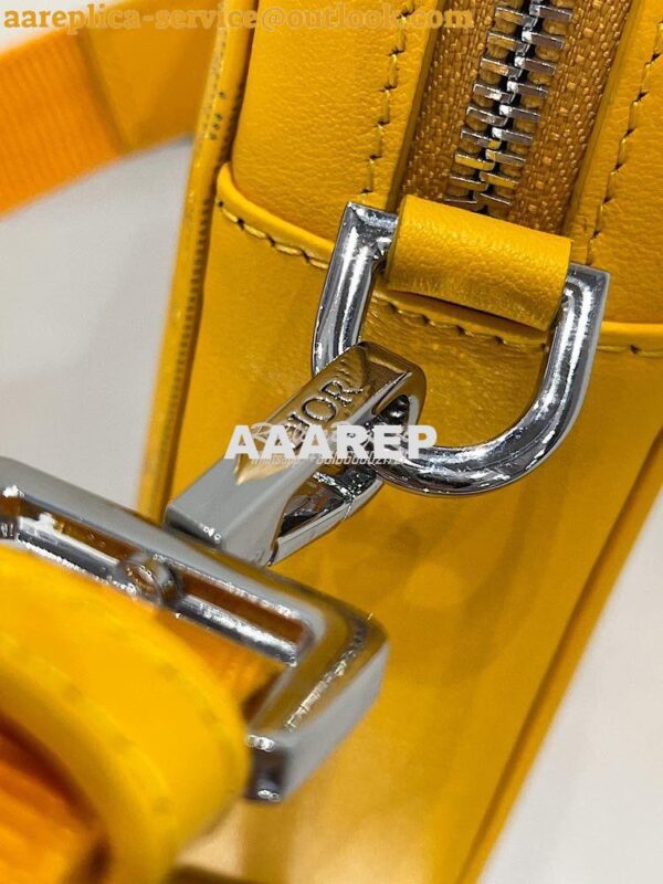 Replica Dior World Tour Messenger Pouch Yellow Oblique Galaxy Leather 8