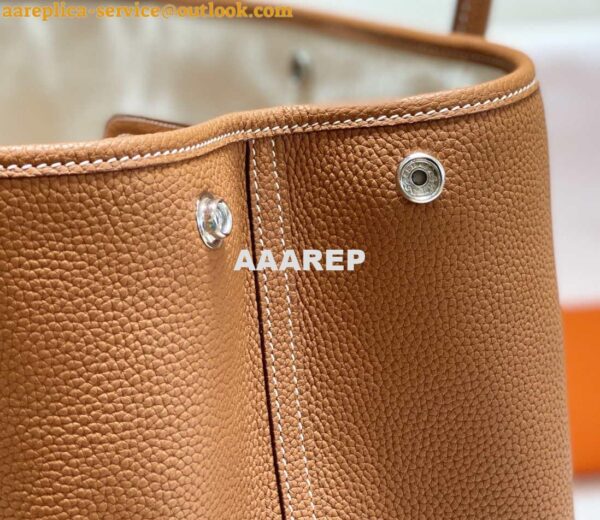 Replica Hermes Brown Togo Medium Garden Party 36cm Bag H239054 5