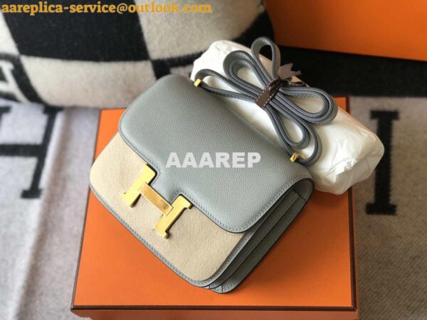 Replica Hermes Constance Cross Body Bag Epsom Leather Gold H28408 5