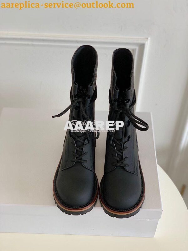 Replica Dior Quest Boots in Calfskin Leather KDI668 Black 5