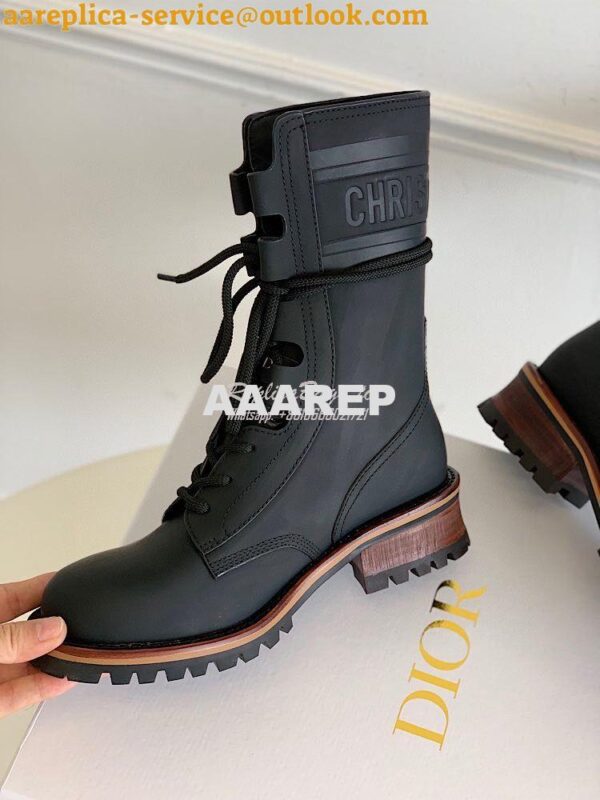 Replica Dior Quest Boots in Calfskin Leather KDI668 Black 8