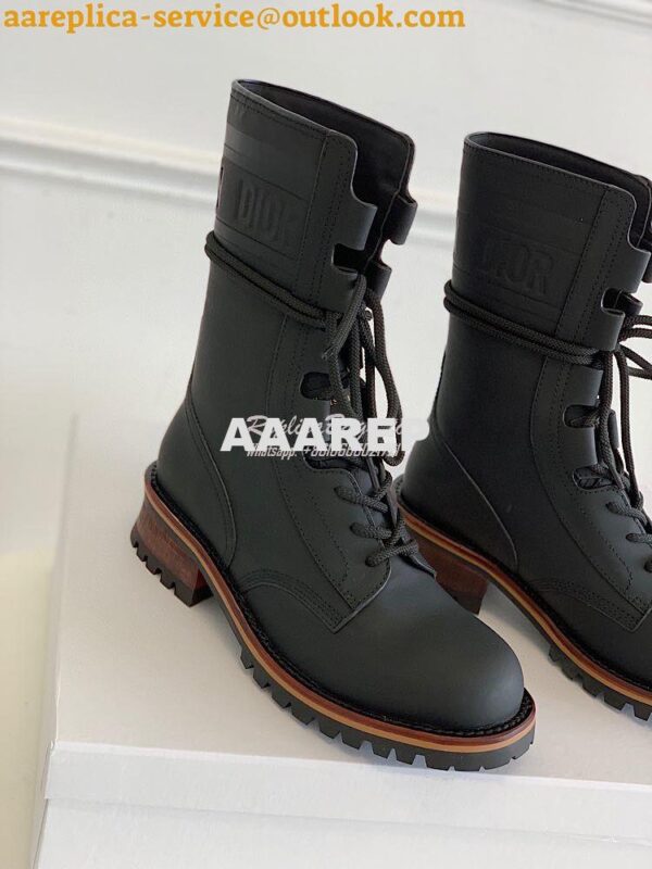 Replica Dior Quest Boots in Calfskin Leather KDI668 Black 9