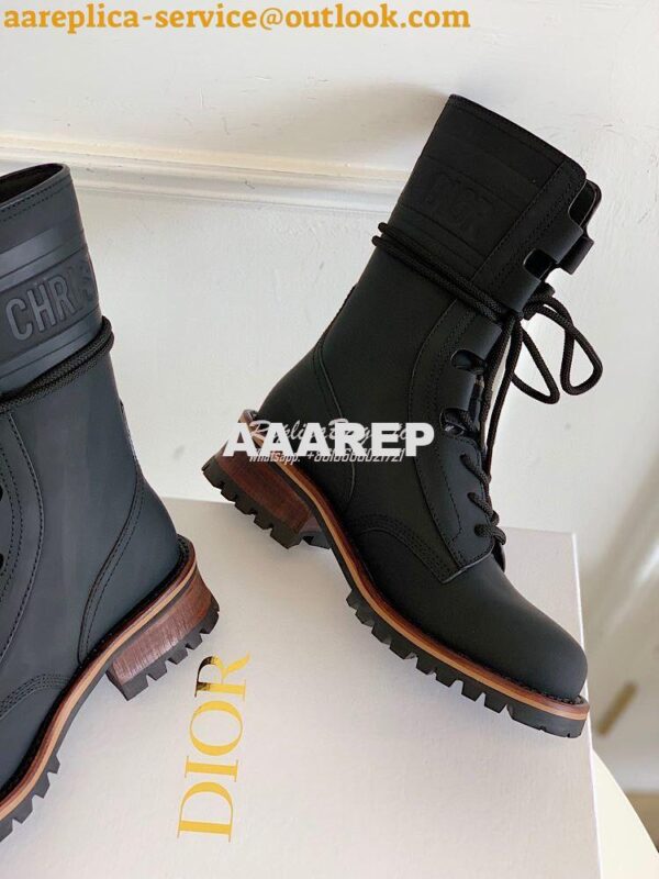 Replica Dior Quest Boots in Calfskin Leather KDI668 Black 11