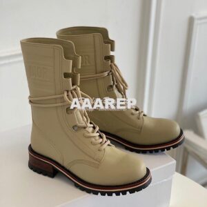 Replica Dior Quest Boots in Calfskin Leather KDI668 Taupe