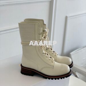 Replica Dior Quest Boots in Calfskin Leather KDI668 White