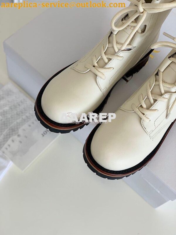 Replica Dior Quest Boots in Calfskin Leather KDI668 White 10