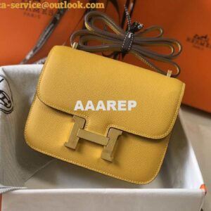 Replica Hermes Constance Cross Body Bag Epsom Leather Gold H28413